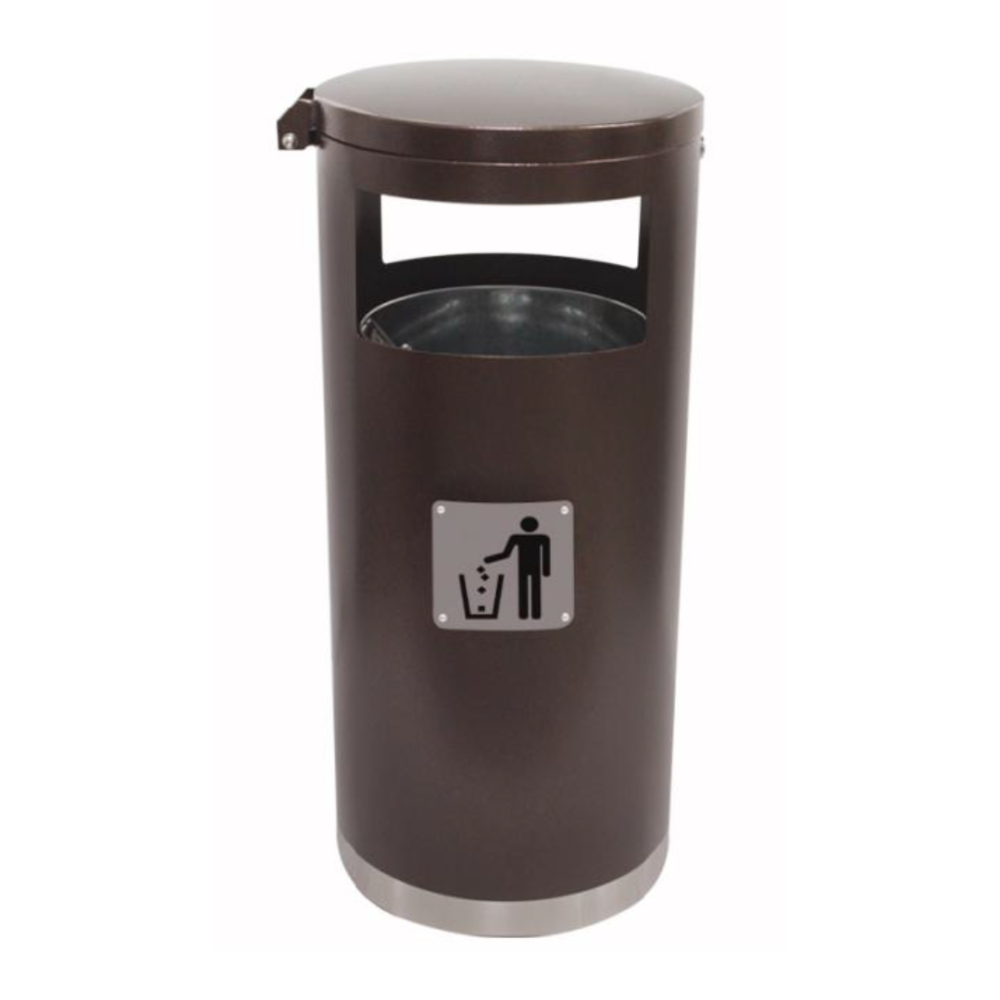 Zewnętrzny Kosz Na Śmieci z Popielnicą 55L